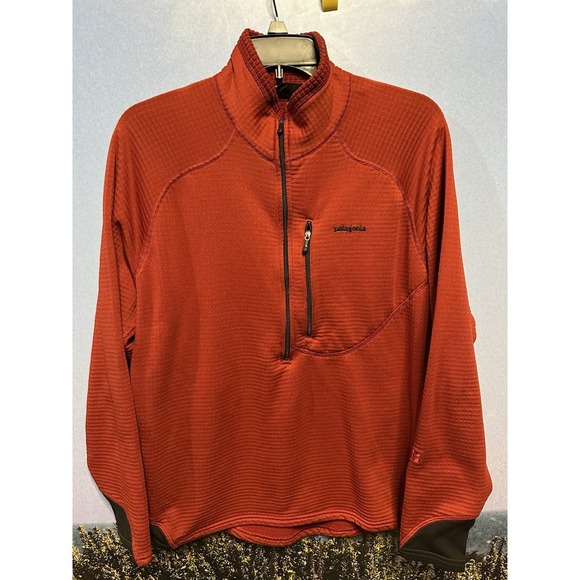 Patagonia Other - Patagonia R1 Regulator Burnt Orange Medium Polartec Pullover Waffle Made In USA
